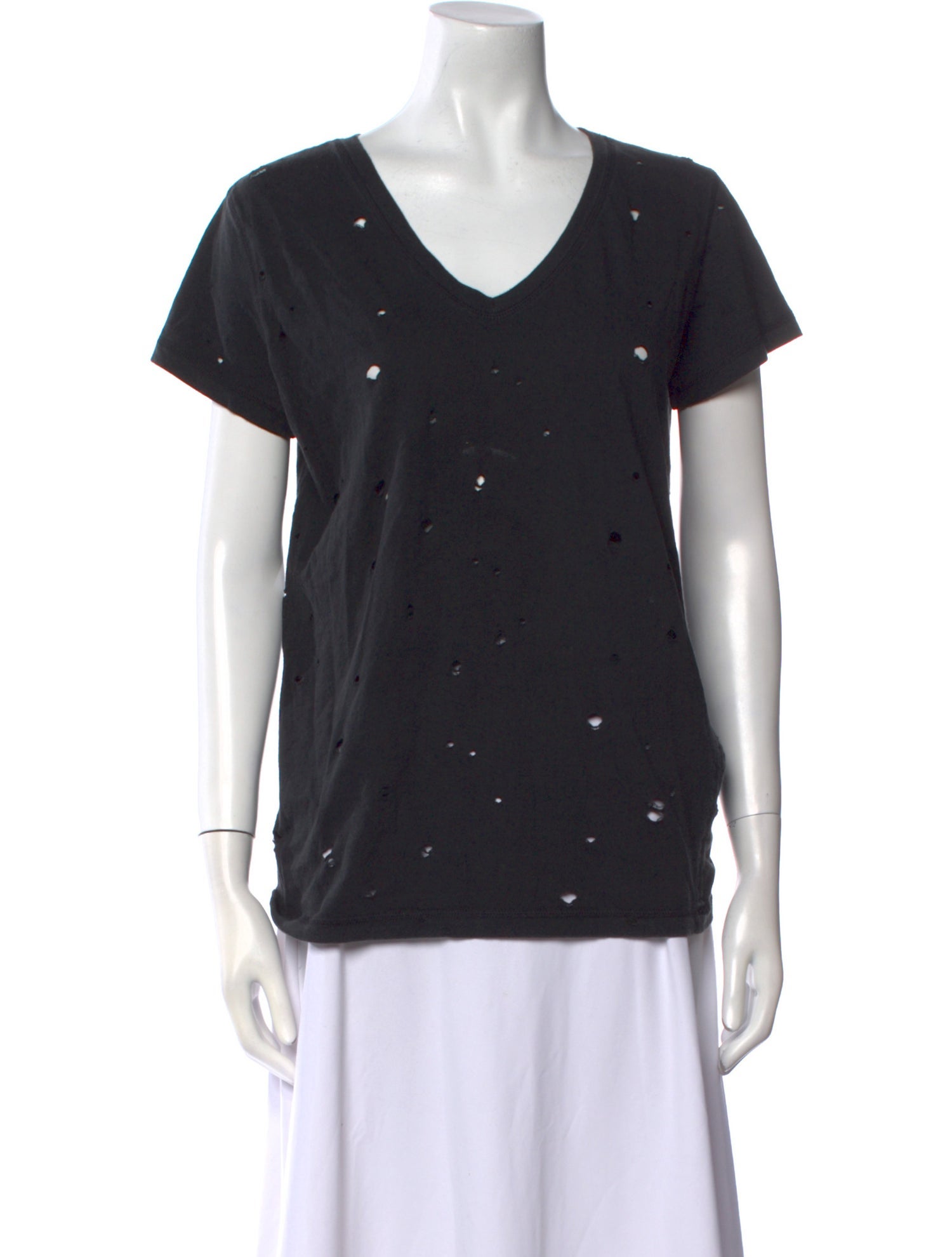 Ann Demeulemeester V-Neck Short Sleeve T-Shirt