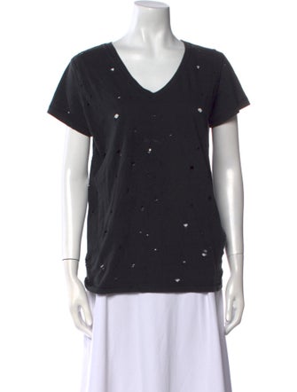Ann Demeulemeester V-Neck Short Sleeve T-Shirt