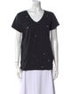 Ann Demeulemeester V-Neck Short Sleeve T-Shirt