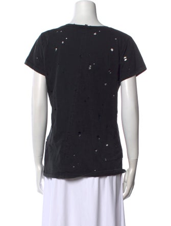 Ann Demeulemeester V-Neck Short Sleeve T-Shirt