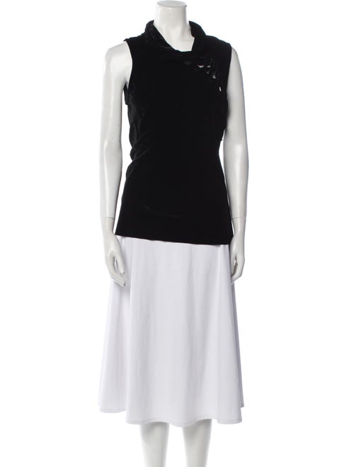 Ann Demeulemeester Mock Neck Sleeveless Top