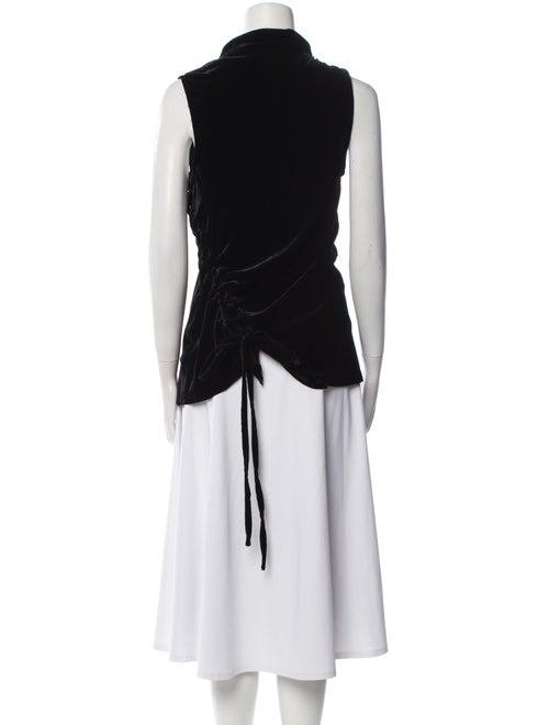 Ann Demeulemeester Mock Neck Sleeveless Top