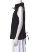 Ann Demeulemeester Virgin Wool Mock Neck Top