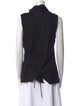 Ann Demeulemeester Virgin Wool Mock Neck Top
