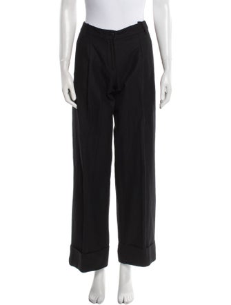 Ann Demeulemeester Virgin Wool Wide Leg Pants