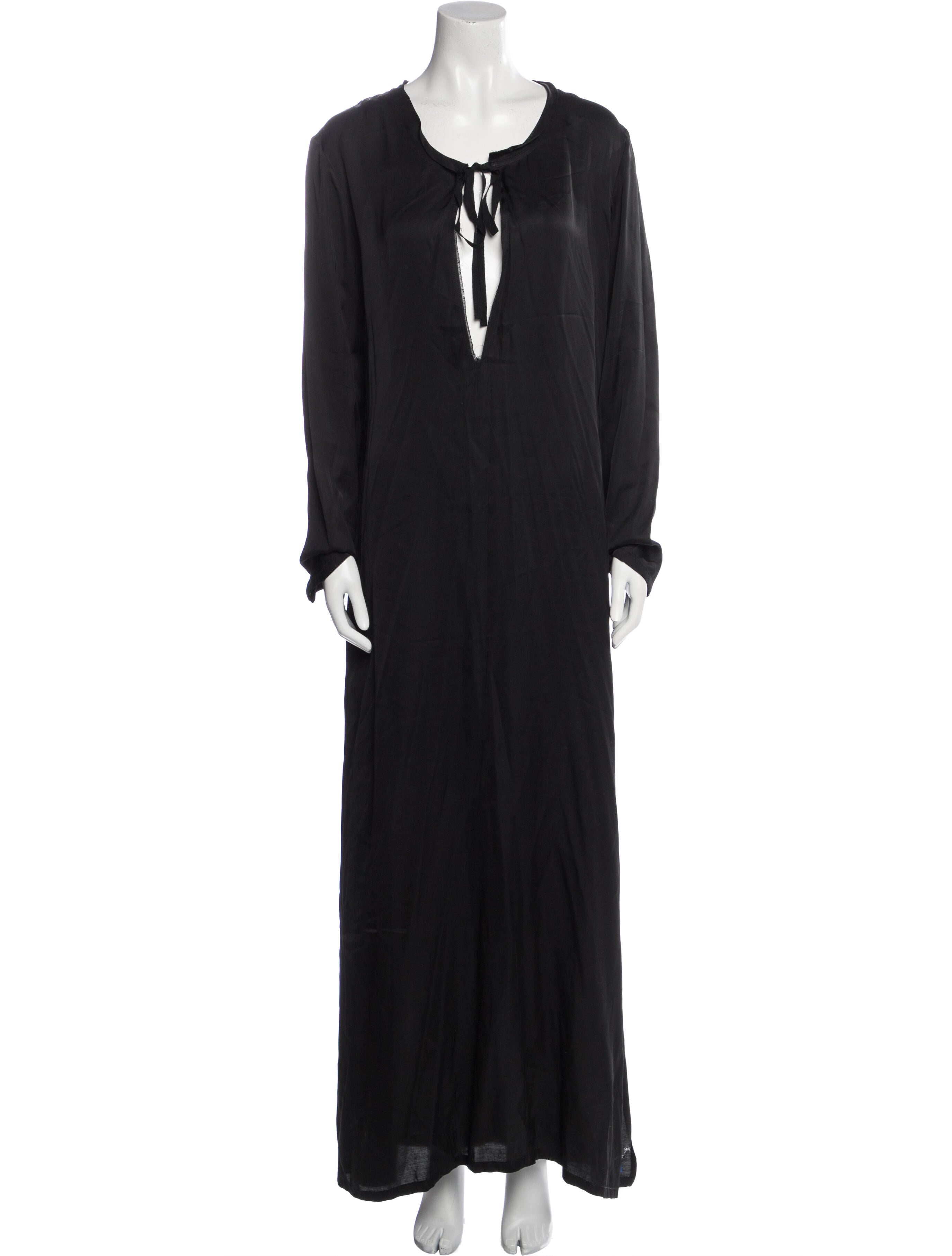 Ann Demeulemeester V-Neck Long Dress