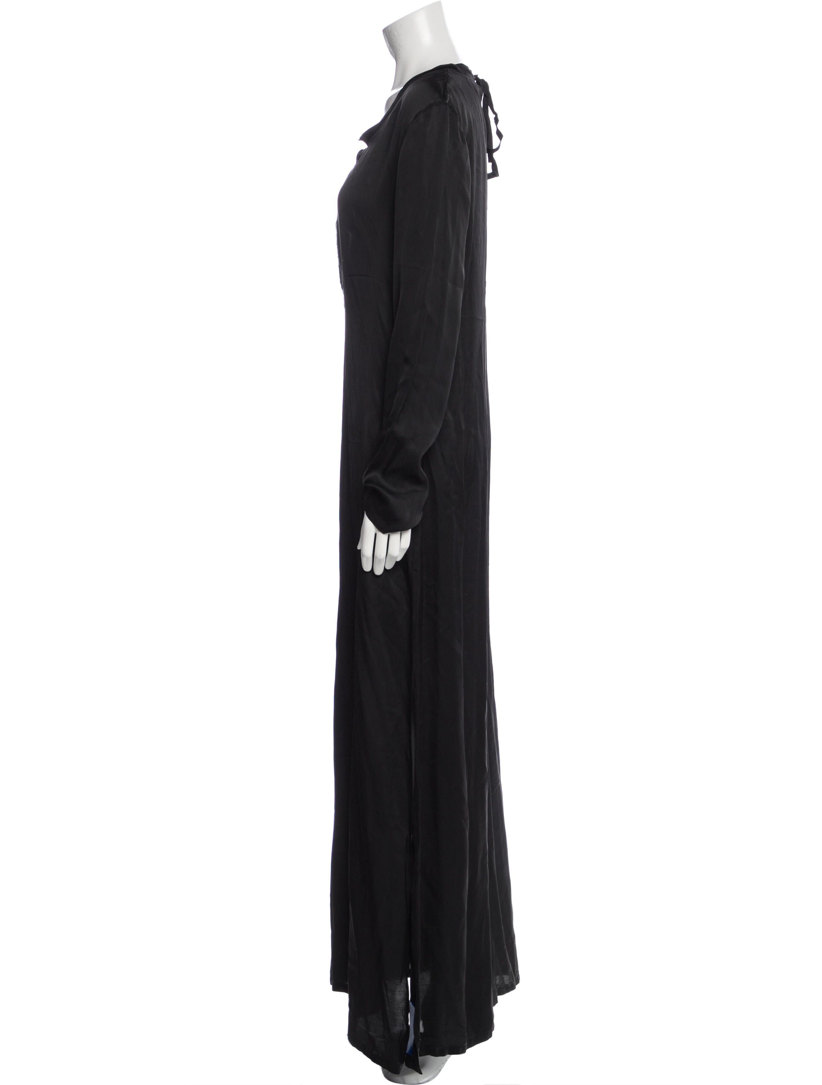 Ann Demeulemeester V-Neck Long Dress