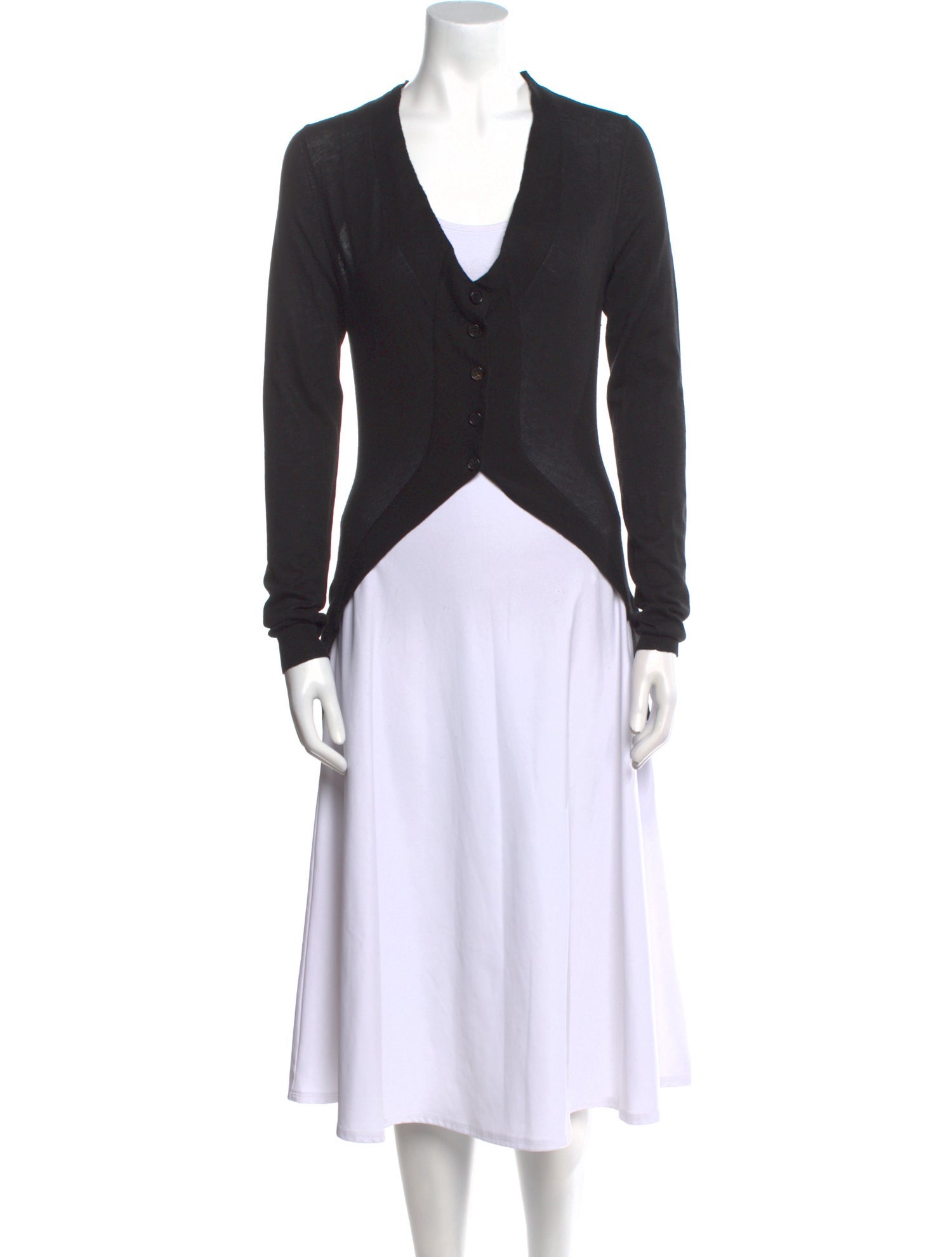 Ann Demeulemeester V-Neck Long Sleeve Top