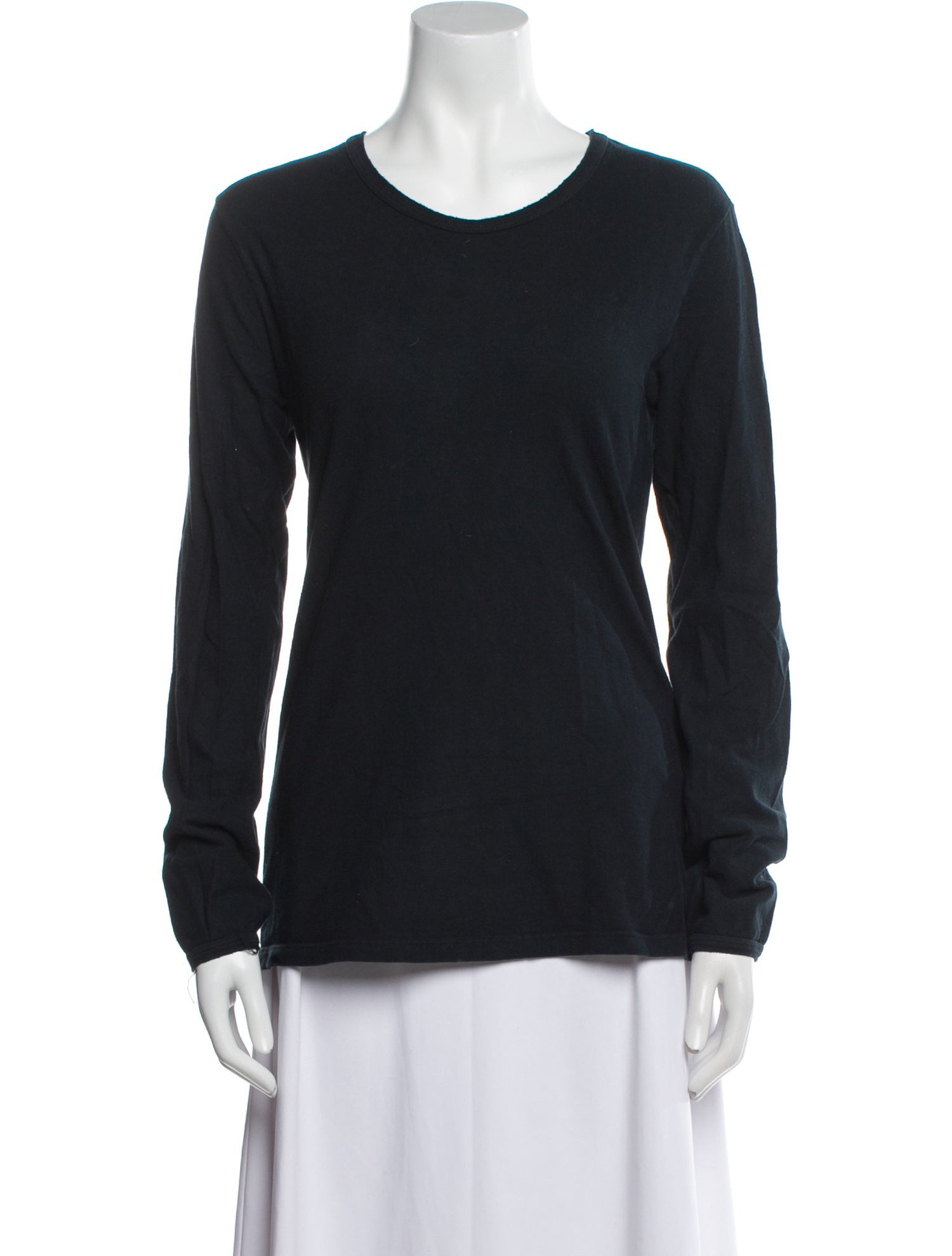 Ann Demeulemeester Scoop Neck Long Sleeve Sweatshirt
