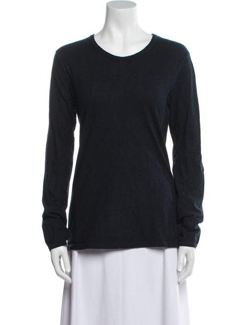 Ann Demeulemeester Scoop Neck Long Sleeve Sweatshirt