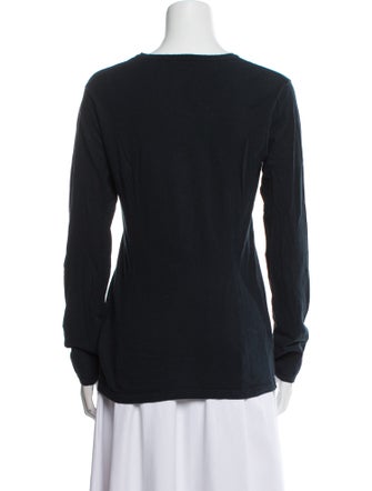 Ann Demeulemeester Scoop Neck Long Sleeve Sweatshirt