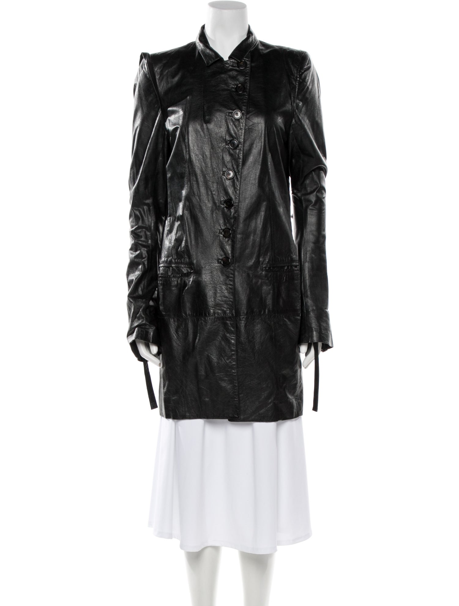 Ann Demeulemeester Wool Parka - Black Coats, Clothing - ANN49346