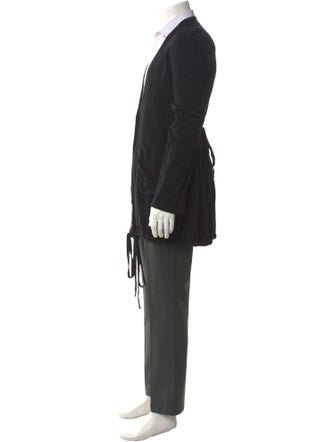Ann Demeulemeester Virgin Wool V-Neck Cardigan