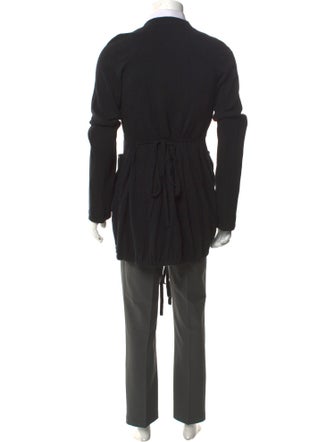 Ann Demeulemeester Virgin Wool V-Neck Cardigan