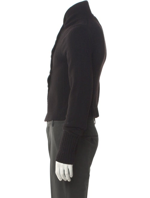 Ann Demeulemeester Virgin Wool Turtleneck Cardigan