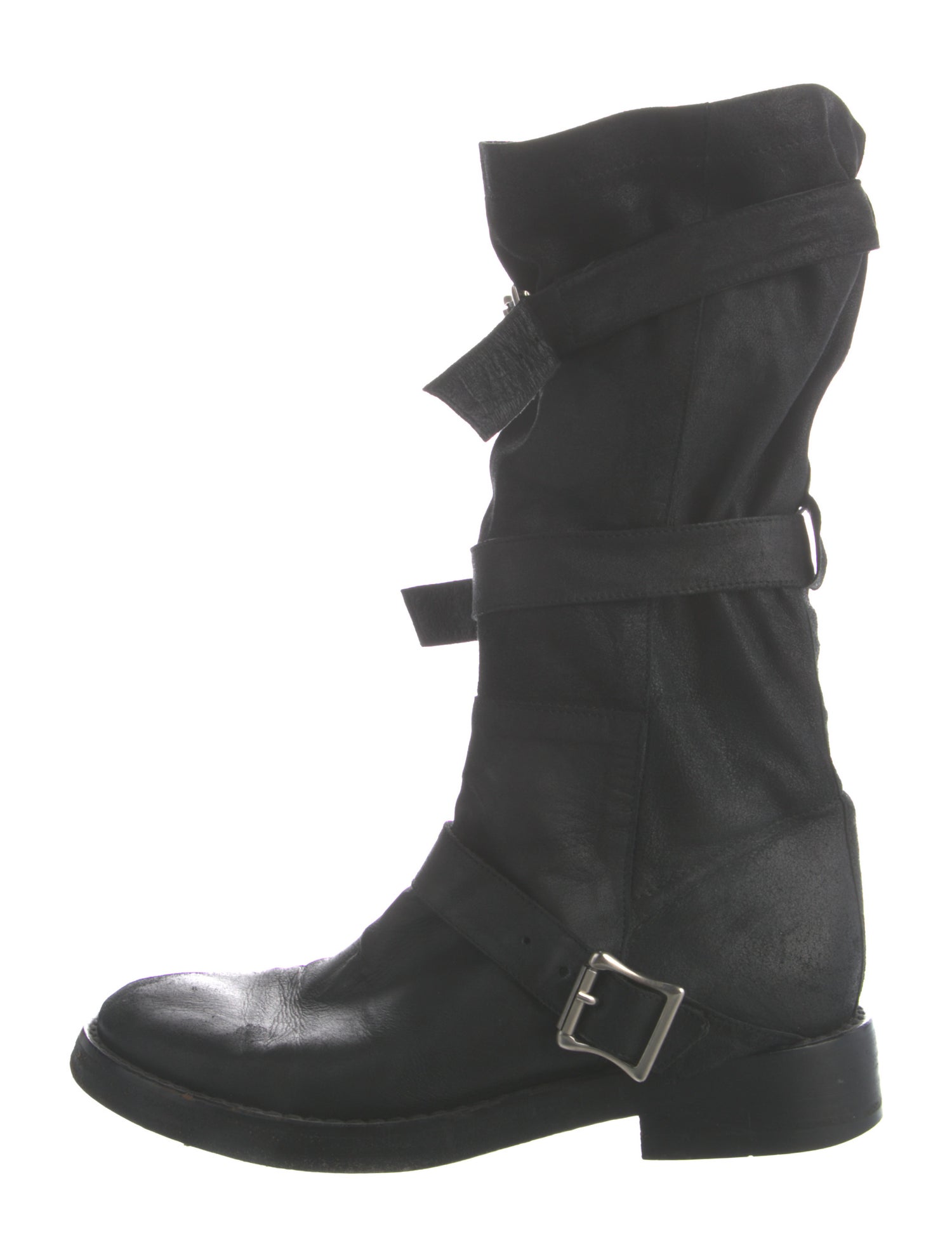 Ann Demeulemeester Suede Moto Boots