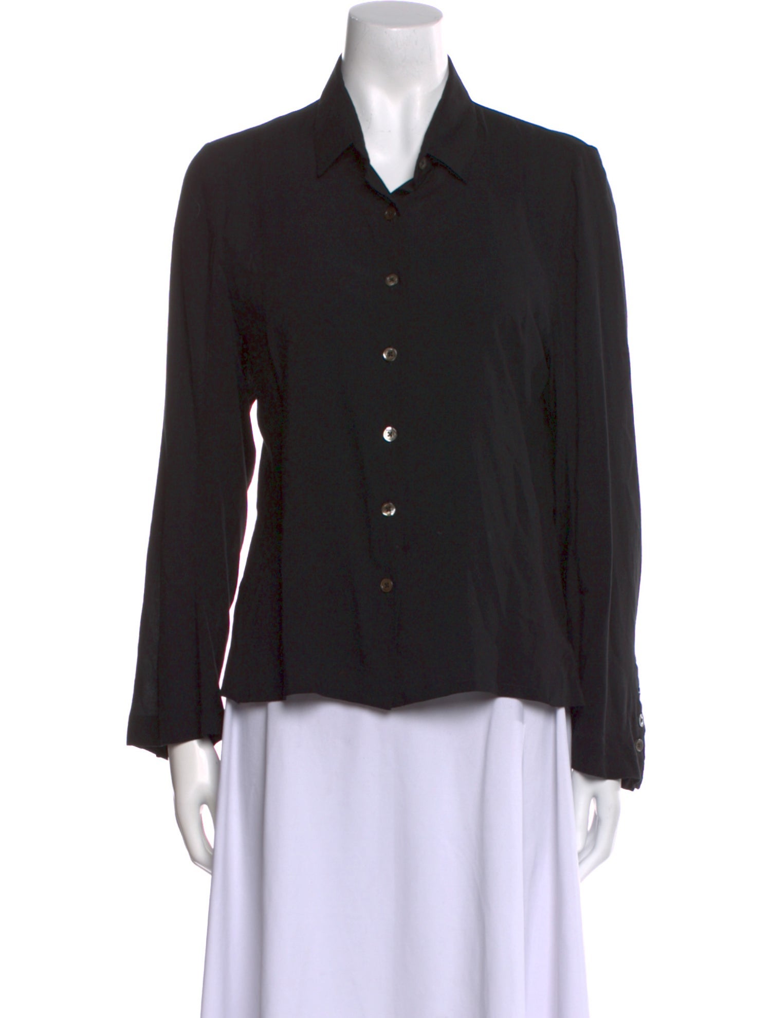 Ann Demeulemeester Long Sleeve Button-Up Top