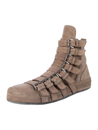 Ann Demeulemeester Suede Hiking Boots