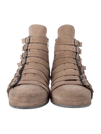 Ann Demeulemeester Suede Hiking Boots