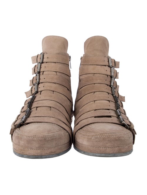 Ann Demeulemeester Suede Hiking Boots