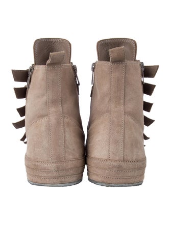 Ann Demeulemeester Suede Hiking Boots