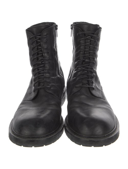 Ann Demeulemeester Leather Combat Boots