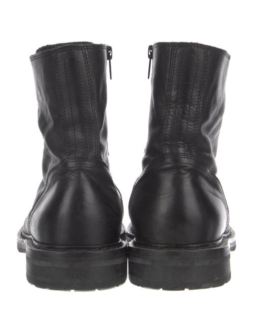 Ann Demeulemeester Leather Combat Boots