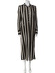 Ann Demeulemeester Linen Striped Coat