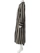Ann Demeulemeester Linen Striped Coat