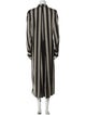 Ann Demeulemeester Linen Striped Coat