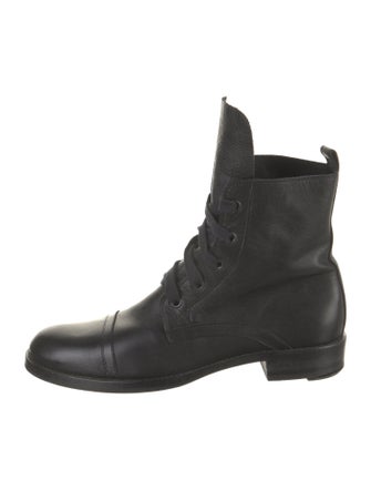 Ann Demeulemeester Leather Lace-Up Boots