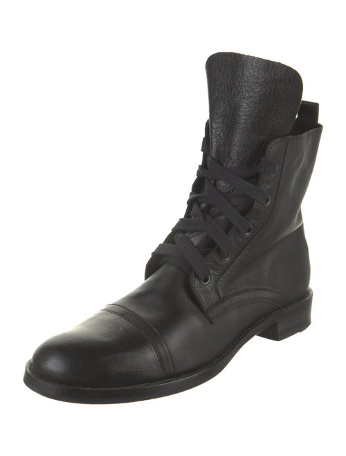 Ann Demeulemeester Leather Lace-Up Boots