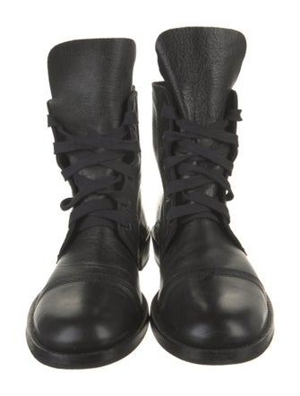 Ann Demeulemeester Leather Lace-Up Boots