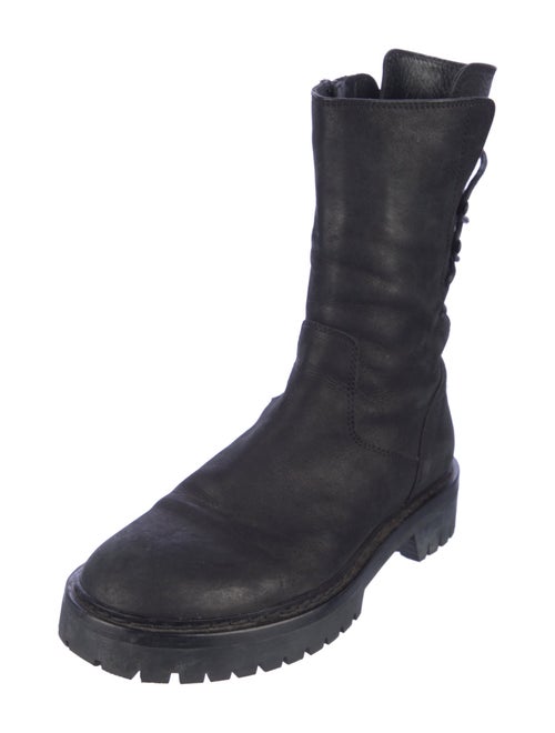 Ann Demeulemeester Leather Combat Boots