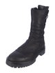 Ann Demeulemeester Leather Combat Boots