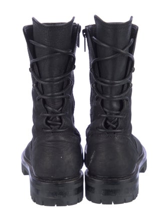 Ann Demeulemeester Leather Combat Boots