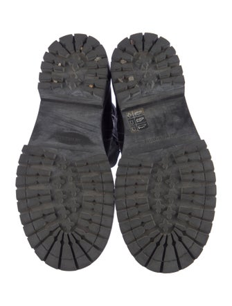 Ann Demeulemeester Leather Combat Boots