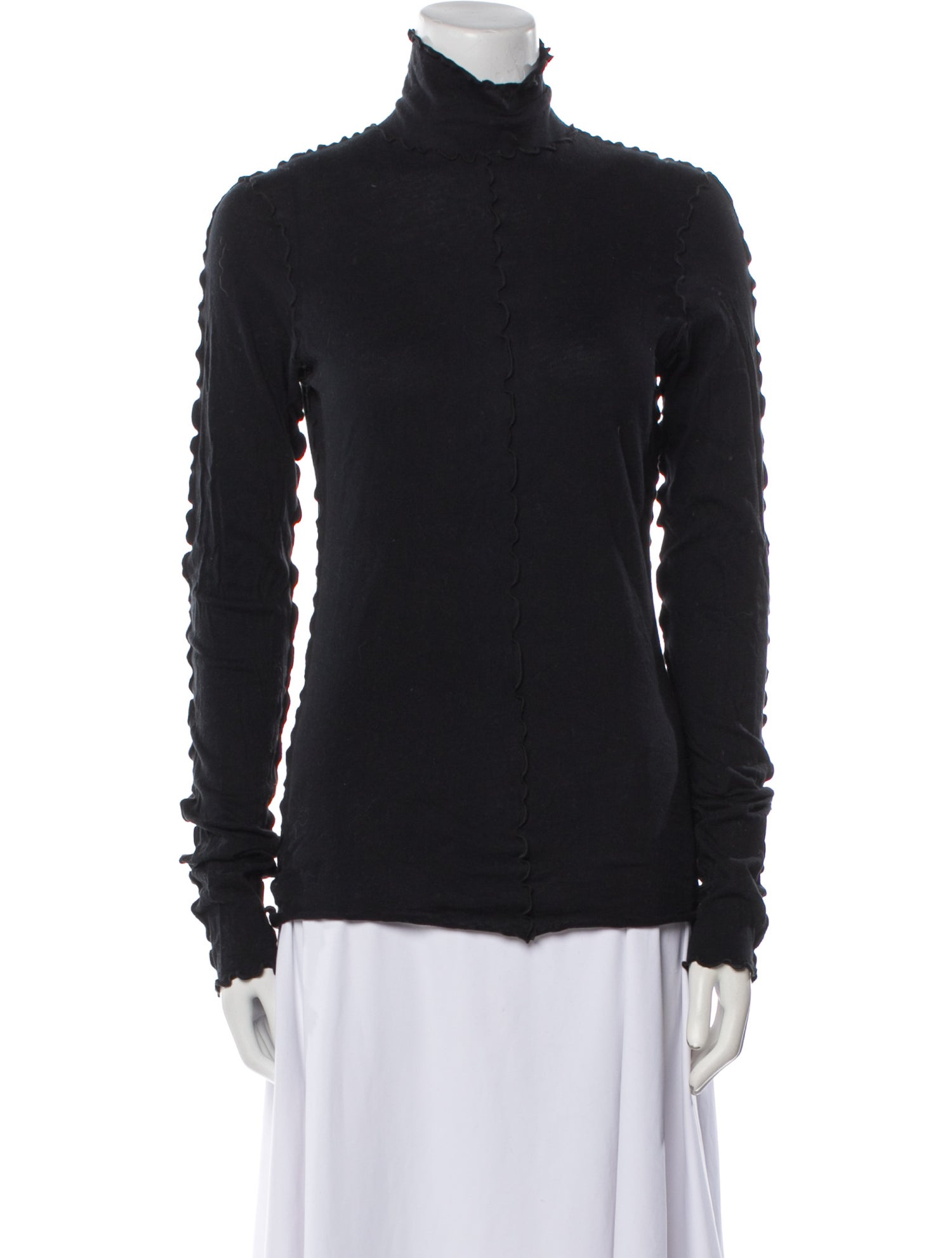 Ann Demeulemeester Turtleneck Long Sleeve Top