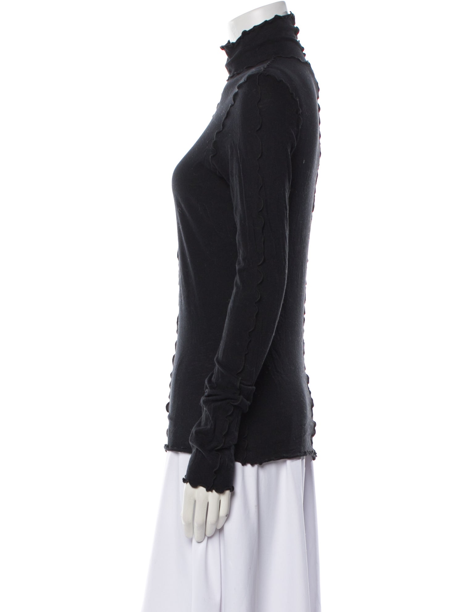 Ann Demeulemeester Turtleneck Long Sleeve Top