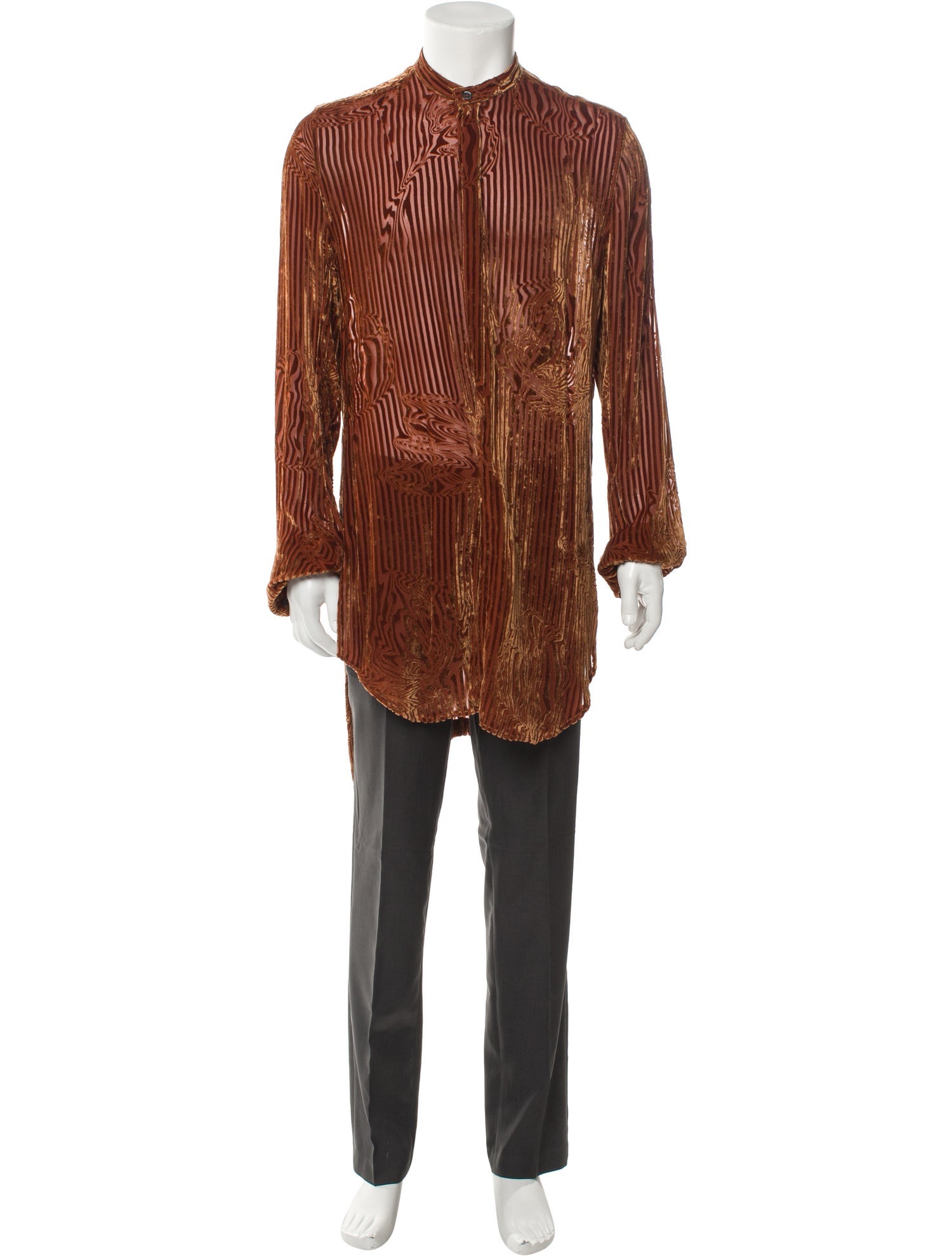 Ann Demeulemeester Striped Long Sleeve Shirt