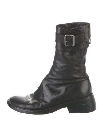 Ann Demeulemeester Leather Combat Boots