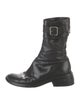 Ann Demeulemeester Leather Combat Boots