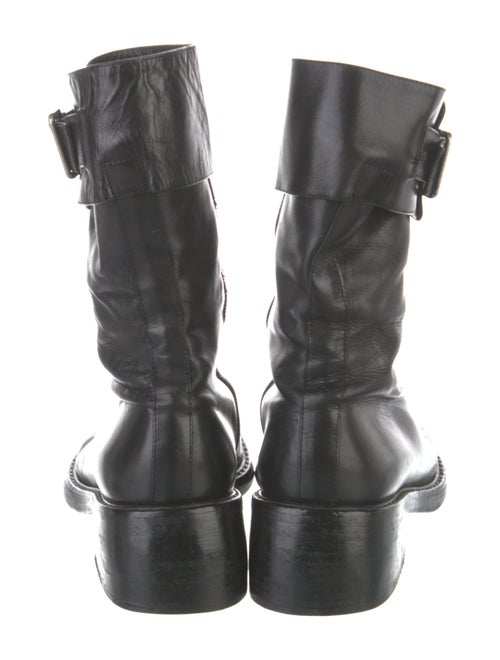 Ann Demeulemeester Leather Combat Boots