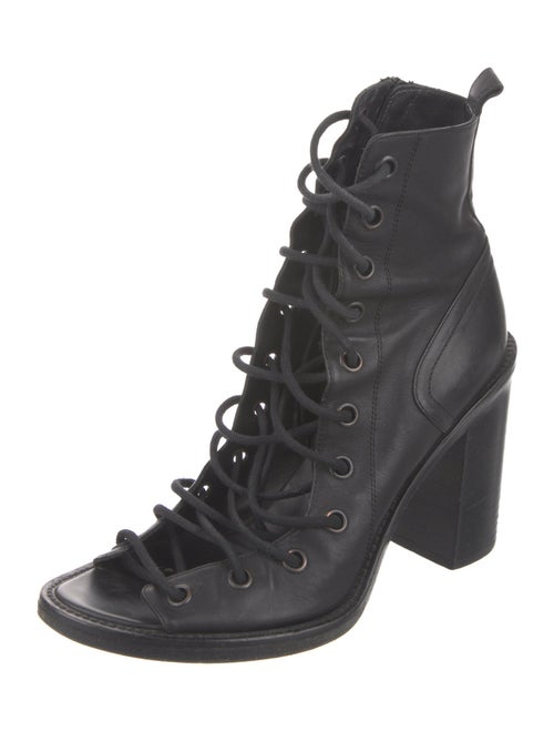 Ann Demeulemeester Leather Lace-Up Boots