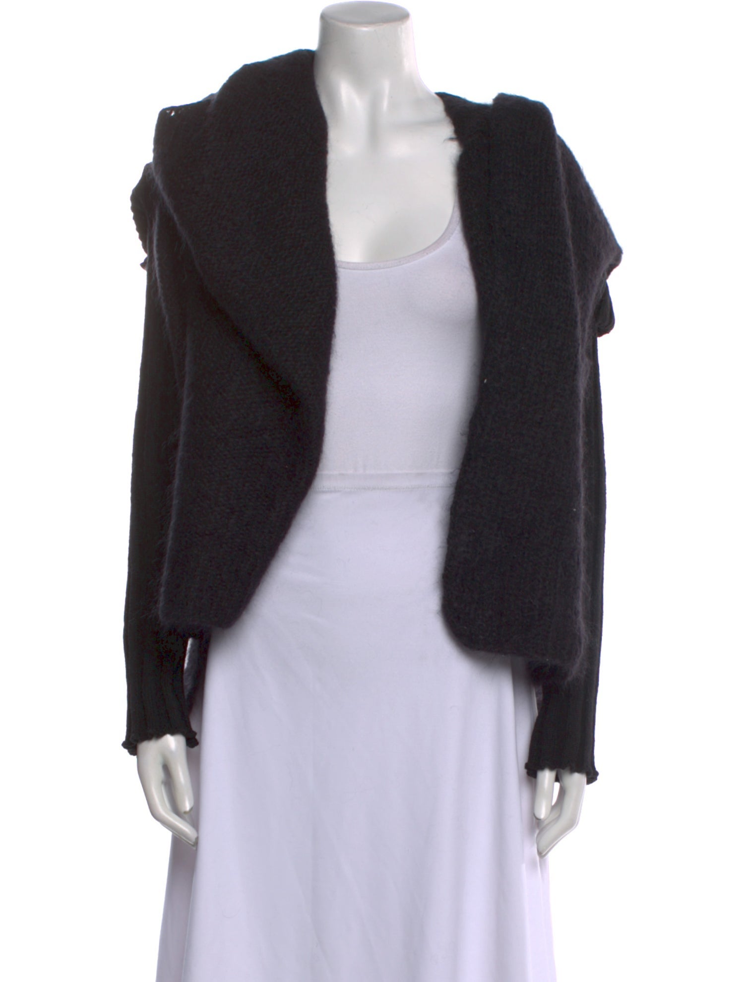 Ann Demeulemeester Mohair Open Front Sweater