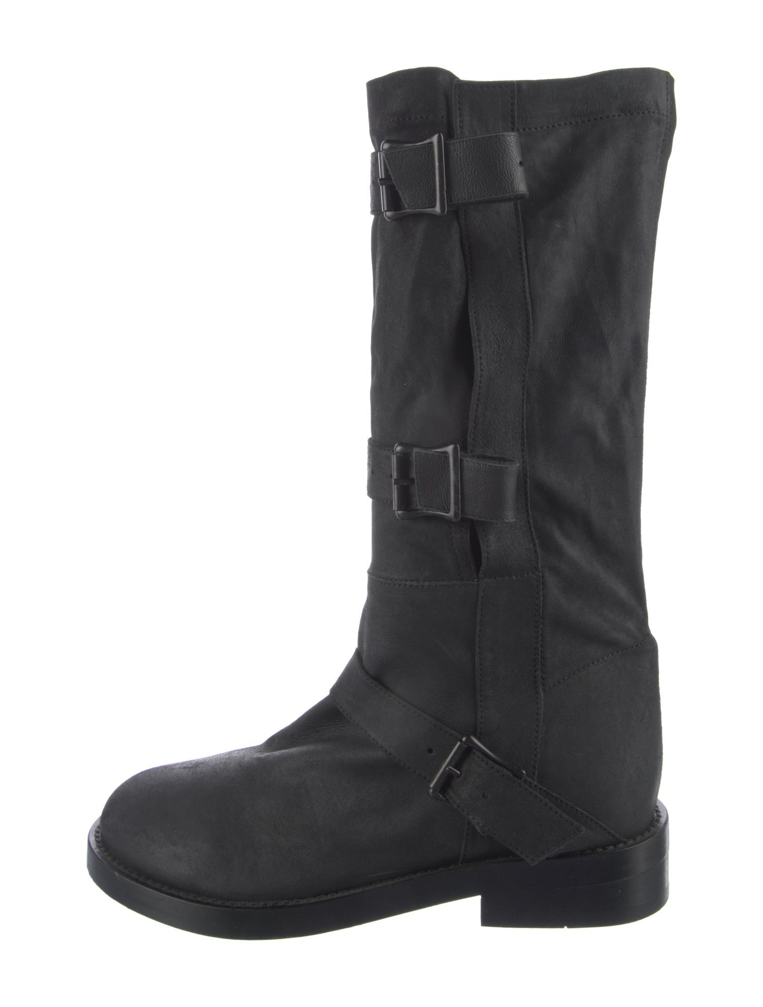 Ann Demeulemeester Leather Combat Boots