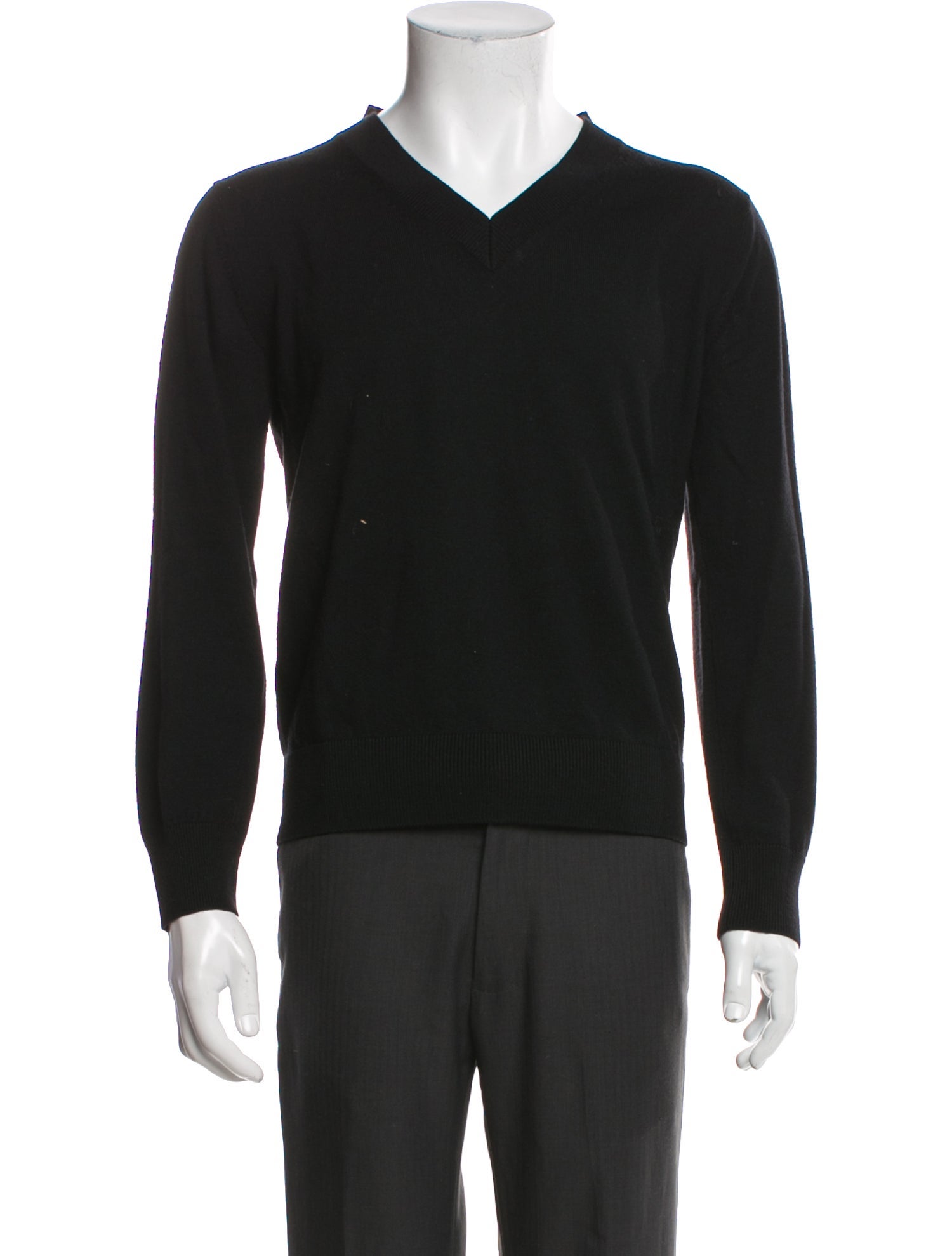 Ann Demeulemeester Virgin Wool V-Neck Pullover