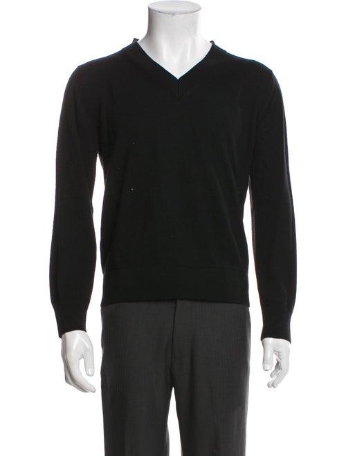 Ann Demeulemeester Virgin Wool V-Neck Pullover