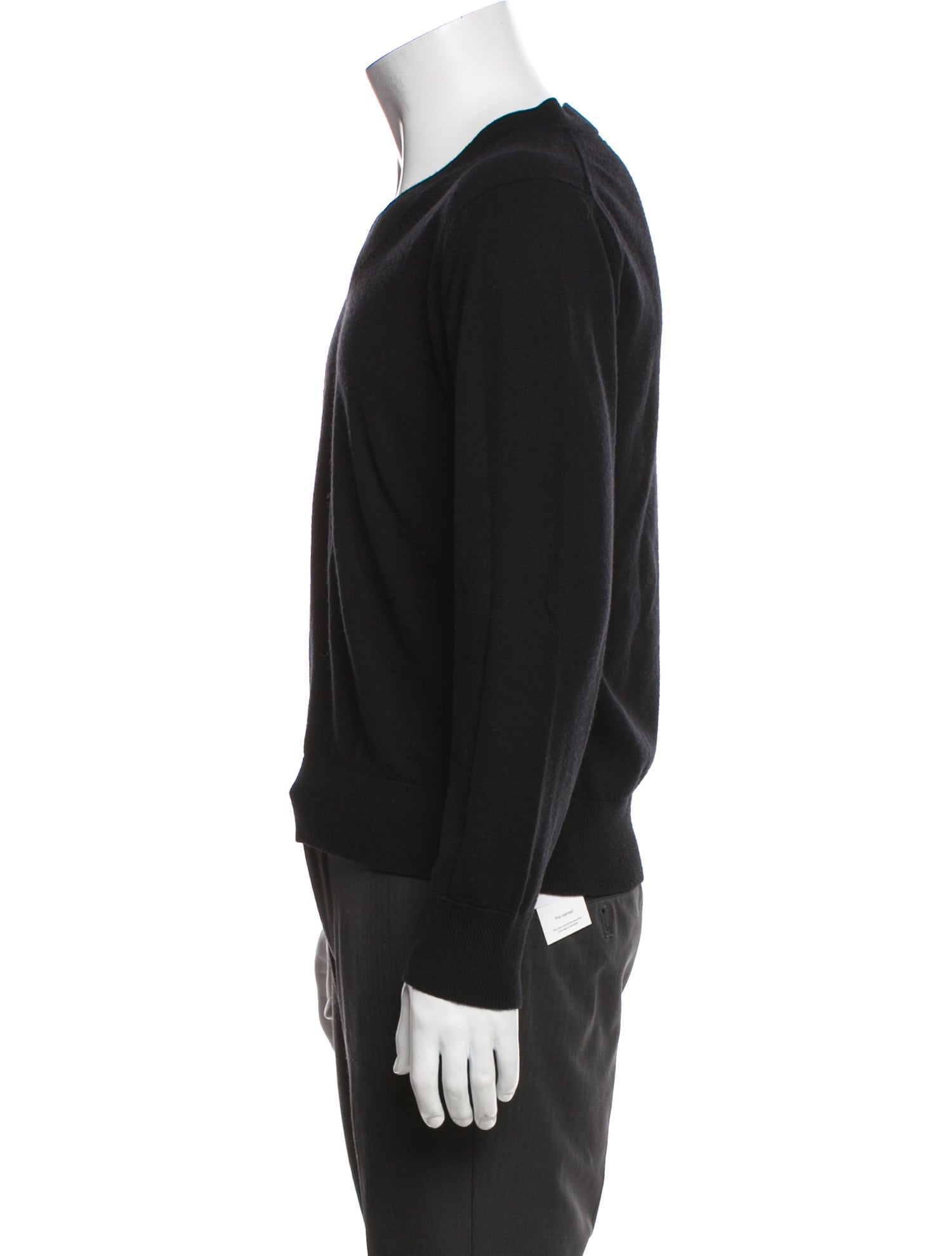 Ann Demeulemeester Virgin Wool V-Neck Pullover