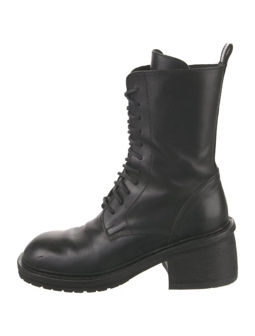 Ann Demeulemeester Leather Combat Boots